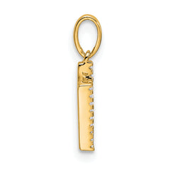 10K Diamond Letter N Initial Pendant