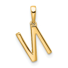 10K Diamond Letter N Initial Pendant