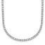14k White Gold 5 carat Lab Grown Diamond VS/SI+ G+ Adjustable to 26 inch Tennis Bolo Necklace