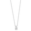 Sterling Silver Rhodium-plated Diamonore Princess 16in w/2in ext Necklace