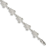 Sterling Silver Sea Turtles Bracelet