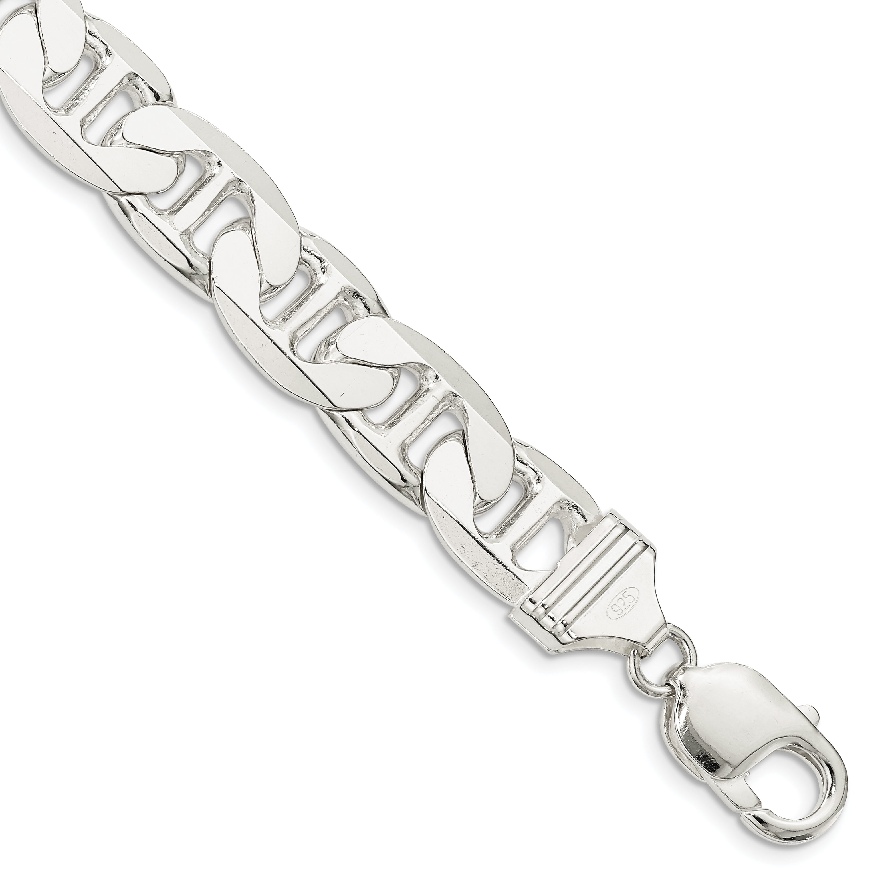 Sterling Silver 11.5mm Flat Anchor Chain