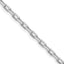Sterling Silver Rhodium-Plated Diamond-Cut Cable Chain Necklace 2.9mm