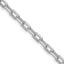 Sterling Silver Rhodium-plated 4.5mm Diamond-cut Long Link Cable Chain