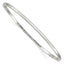 Squared Edge Slip-On Bangle Bracelet in Sterling Silver, 2mm - Sophia Jewelers