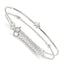 Star Half-Bangle and Beaded Bracelet in Sterling Silver, 6 Inch - Sophia Jewelers