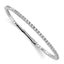 65-Stone Cubic Zirconia Flexible Bangle Bracelet in Sterling Silver, 2.4mm - Sophia Jewelers