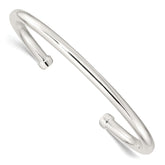 Sterling Silver Polished Cuff Bangle