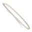 Twisted Slip-On Bangle Bracelet in Sterling Silver, 3mm - Sophia Jewelers