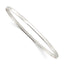 Sterling Silver Polished 3mm Slip-on Bangle