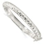 Sterling Silver Polished and D/C 7.25mm Hinged Bangle