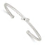 Sterling Silver Twisted Knot Cuff Bangle