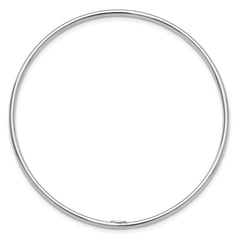 Sterling Silver Rhodium-plated Polished Slip-On Bangle