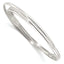 Triple Intertwined Slip On Bangle Bracelet in Sterling Silver, 2.7mm - Sophia Jewelers