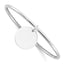 Disc Charm Slip-On Bangle Bracelet in Sterling Silver, 3mm - Sophia Jewelers