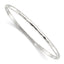 Faceted Slip-On Bangle Bracelet in Sterling Silver, 3.3mm - Sophia Jewelers