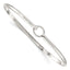 Circle Hook Closure Flexible Bangle Bracelet in Sterling Silver - Sophia Jewelers