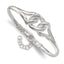Bangle Bracelet in Sterling Silver, 13.25mm with Extender - Sophia Jewelers