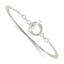 Cubic Zirconia Toggle Bangle Bracelet in Sterling Silver, 1.55mm - Sophia Jewelers