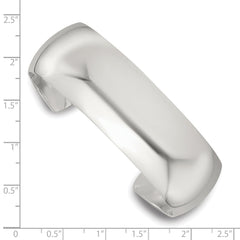 Sterling Silver Polished 20mm Domed Cuff Bangle