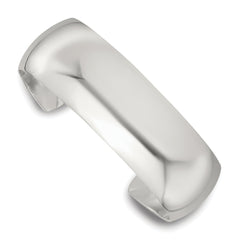 Sterling Silver Polished 20mm Domed Cuff Bangle