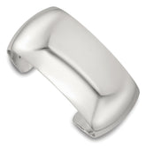 Sterling Silver Polished 30mm Domed Cuff Bangle