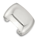 Sterling Silver Polished 40mm Domed Cuff Bangle