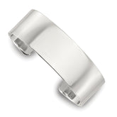 Sterling Silver Polished 20mm Flat Cuff Bangle