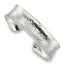 Sterling Silver Polished 15mm Concave Hammered Cuff Bangle