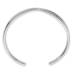 Sterling Silver Polished -X- Cuff Bangle