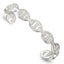 Sterling Silver Polished Anchor / Mariner Link Cuff Bangle