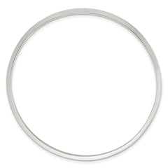 Sterling Silver Polished 2.75mm Knife Edge Slip-on Bangle Bracelet