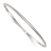 Sterling Silver Polished 2.75mm Knife Edge Slip-on Bangle Bracelet