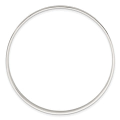 Sterling Silver Polished 5.00mm Flat Slip-on Bangle Bracelet