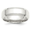 Sterling Silver 7mm Beveled Edge Size 13.5 Band