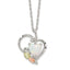 Heart Mt. Rushmore Black Hills Lab-Created White Opal Necklace in Sterling Silver, 18 Inch - Sophia Jewelers