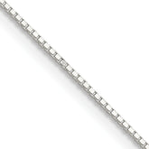 Sterling Silver .8mm 8 Sided Diamond-cut Box Chain