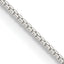Sterling Silver 1mm 8 Sided w/ ext. Box Chain