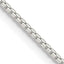 Sterling Silver 1.25mm 8 Sided w/ ext. Box Chain