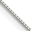 Sterling Silver .8mm Box Chain With 4in ext.