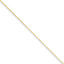 Box Chain Necklace in Gold-Plated Sterling Silver, 0.9mm - Sophia Jewelers
