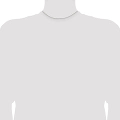 Sterling Silver Rhodium-plated .9mm Box Chain