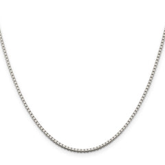 Sterling Silver 1.75mm Box Chain With 4in ext.