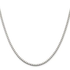 Sterling Silver Rhodium-plated 2.5mm Box Chain