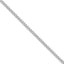 Sterling Silver Rhodium-plated 2.5mm Box Chain, 7–30 Inch - Sophia Jewelers