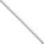 Sterling Silver Rhodium-plated 3mm Box Chain, 18–26 Inch - Sophia Jewelers