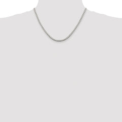 Sterling Silver Rhodium-plated 3.25mm Box Chain