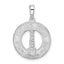 De-Ani Sterling Silver Rhodium-Plated Cape Cod with Lighthouse Circle Pendant