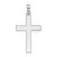 De-Ani Sterling Silver Polished Flat Latin Cross Pendant