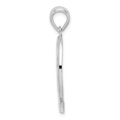 De-Ani Sterling Silver Rhodium-Plated St. Thomas Dolphin Sunset Pendant